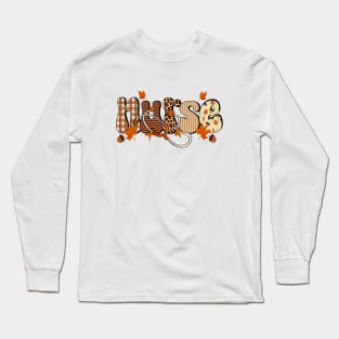 Fall Nurse Life Cute Fall Autumn Thanksgiving Nursing Long Sleeve T-Shirt